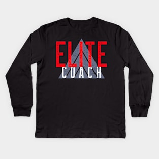 Elite Coach -RED Kids Long Sleeve T-Shirt
